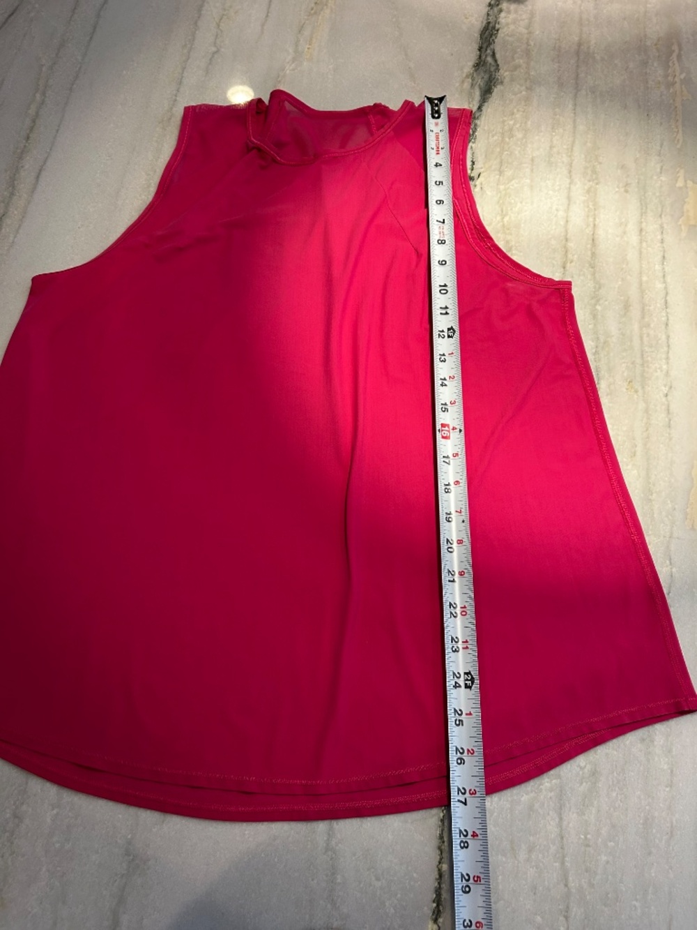 Lululemon sculpt tank passionate pink color sz 12. (Read description) - Picture 5 of 6